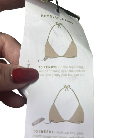 VIX womens white solid DORA KIRK bikini swim top size XL NWT - Picture 9 of 10